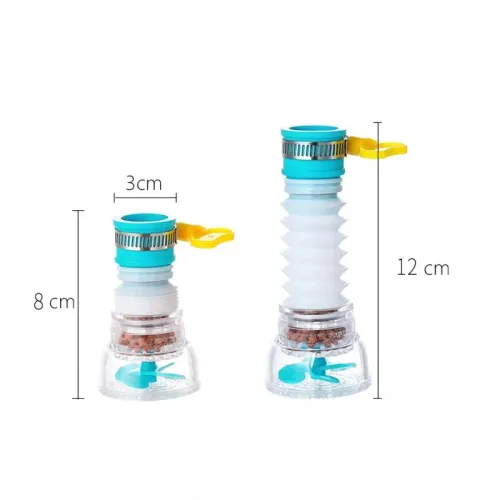 3Pcs Kitchen Anti-Splashing Faucet Can Rotate Extend The Filter Home Universal Water Faucet Multifunction Wash Basin Shower Faucet