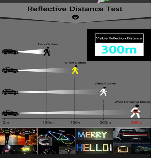3 pcs 8m*1cm Safety Motorcycle Reflective Film Reflective Stickers Bicycle Wheel Decor Tape For Cycling