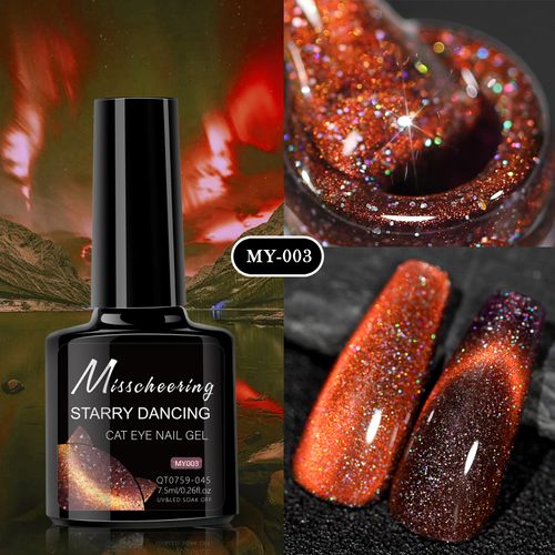 8-Piece Galaxy Dance Cat Eye Gel Polish Set – Professional Nail Art Varnish Kit