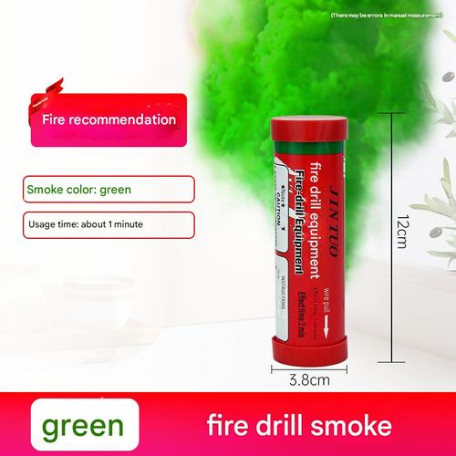 White, orange, black, red, yellow, red, stage fire drill, smoke tank drill, outdoor drill