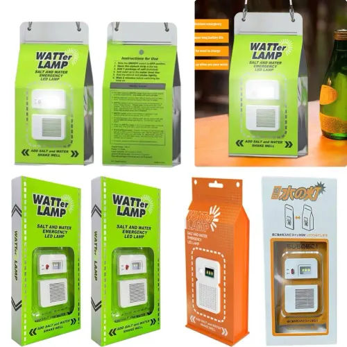 LED Salt Water Emergency Lamp Camping Energy Saving Lamp Waterproof Portable Night Fishing Lamp Travel Supplies for Car Outdoor