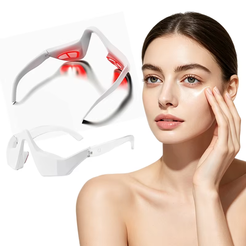 Electric Eye Massager Under-Eye Glasses Massager Eye Fatigue Relief Massager Red Light Relieves Eye Fatigue Eyes Massage Glasses