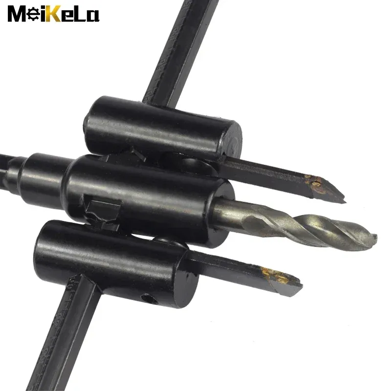 Adjustable Circle Hole Cutter Wood Drywall Drill Bit Saw Round Cutting Blade Aircraft Type DIY Tool