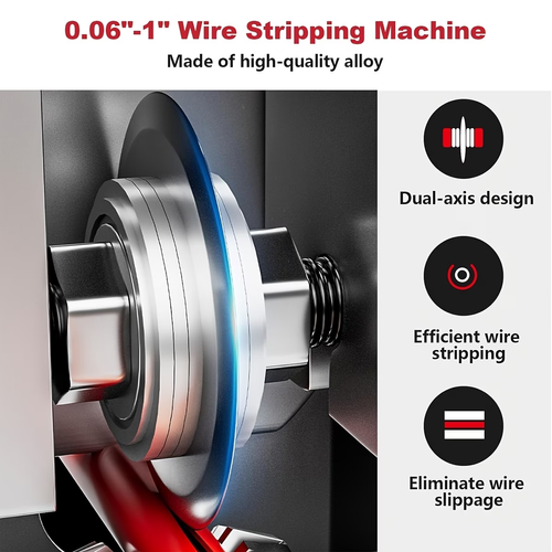 Electric Wire Stripping Machine with One Blade (Wire Diameter Range: 0.06–1 inch)