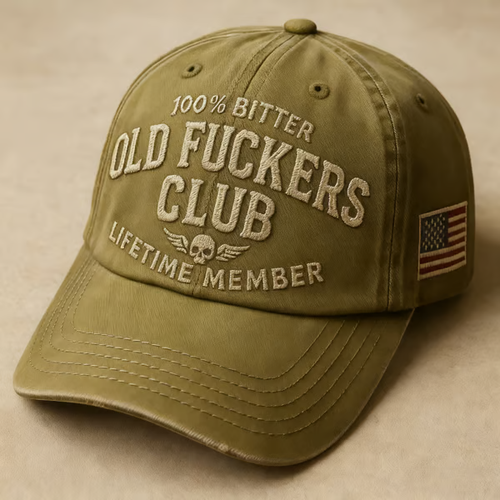 💀Old Guys Club🤘Retro Baseball Cap🧢