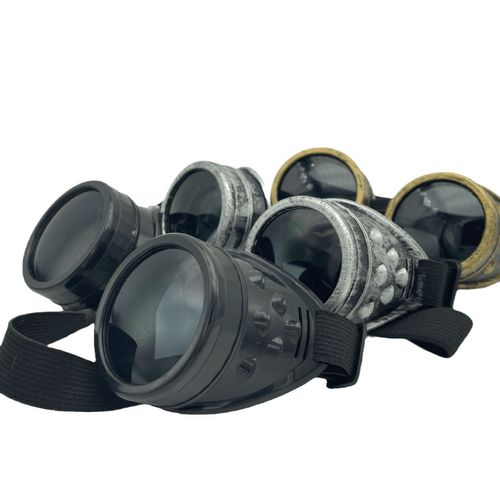 Men Sunglasses Fashion Steampunk Glasses Round Oversized Goggles Welding Punk Glasses Cosplay Brand Designer Colors Lens Shades