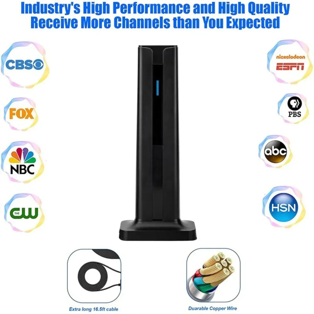 2026 New Indoor Digital TV Antenna HDTV T Type Terrestrial Wave Vertical Antenna Stable Signal Reception