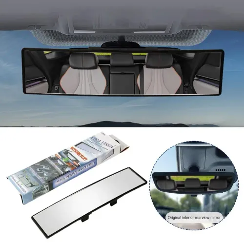 Car Interior Rearview Mirror Mirror Wide Angle Convex Rearview Monitor Anti Large Auxiliary Mirror Panoramic Vision Glare