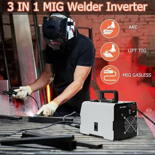 2-in-1 MIG MMA welding machine DC inverter contact welding machine Airless built-in wire feeding mechanism
