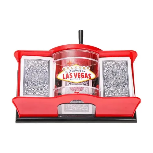 Manual Card Shuffler 2 Deck with Hand Crank