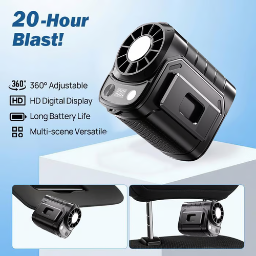 2026 IceBreeze™ 360° Pro - The Ultimate Car & Stroller Cooling Fan