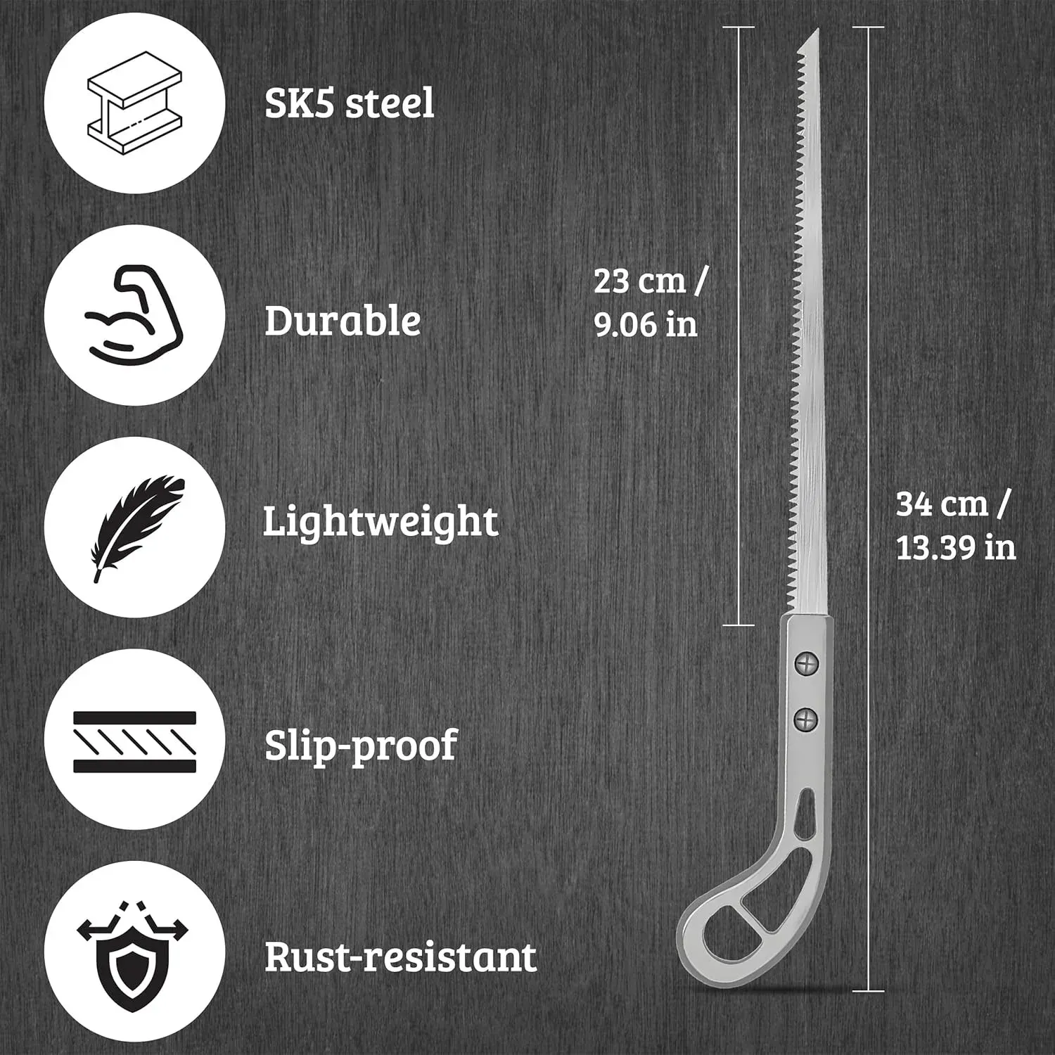 5PCS Hand Saw Garden Saw, 340mm Woodworking Saw, Mini Saw for Cutting Wood and Wall Panels