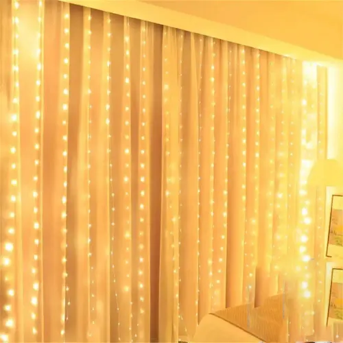 Christmas 3M x 2M 200 LEDs Curtain Light String Indoor Outdoor Fairy Garland