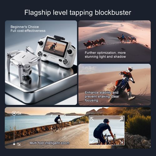 2026 hot selling hot selling screen controlled high-definition aerial photography drone obstacle avoidance quadcopter brushless optical flow remote-controlled aircraft
