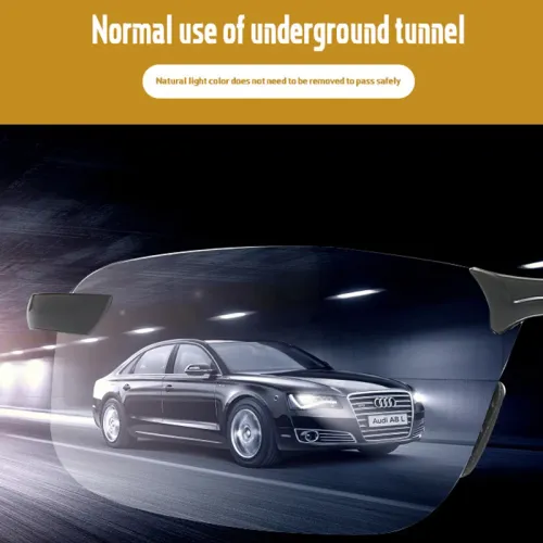 Intelligent photosensitive color changing sunglasses