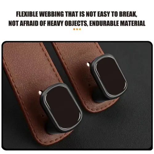 2pcs Car Seat Headrest Hooks 2 In 1 Soft Leather Car Seat Back Hook For Purse & Bag Backpack Double Hook Car Seat Hanger Accessories