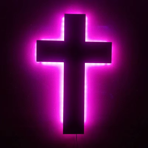 Creative Cross Night Light USB Colorful Remote Control Creative Wall Lamp Home Decoration Lighting Fixture Cable 2 Meters