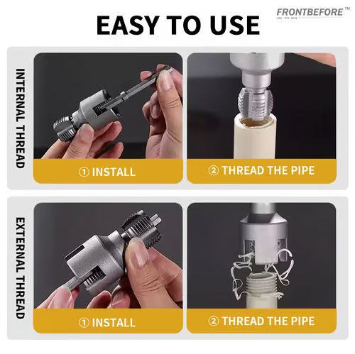 🔥🔥Integrated Internal & External Pipe Threading Tool