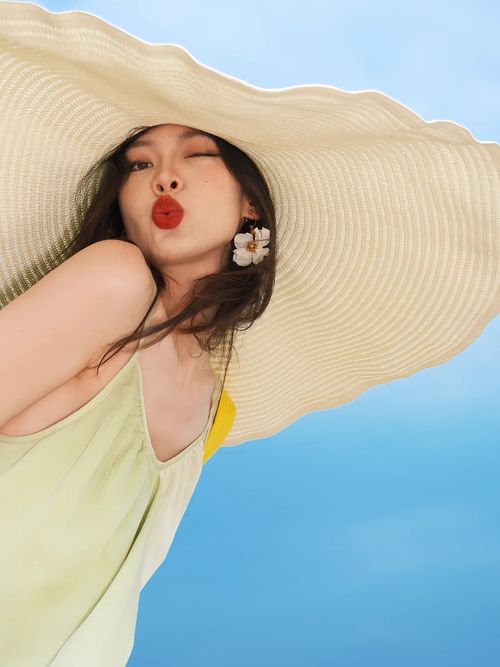 Luminous Veil – Womens Wide-Brimmed Sun Hat for Graceful Sun Defense