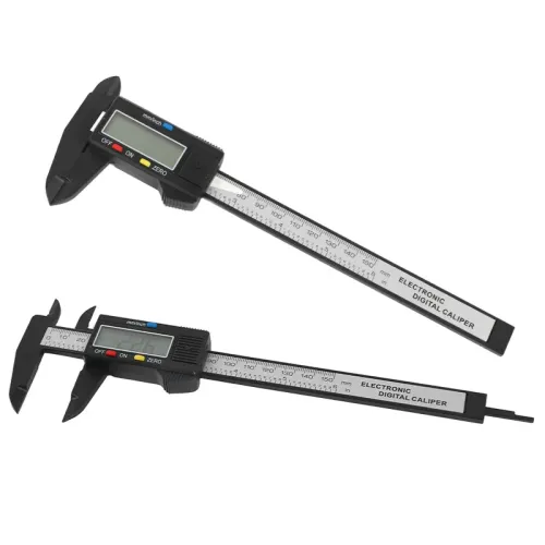 1PC Digital Electronic Caliper LCD Large Screen Carbon Fiber Vernier Caliper for Inner Outer Diameter Measurement