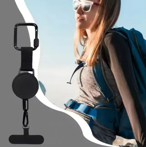 Retractable Anti-Theft Phone Holder Cellphone Lanyard Strap Smartphone Case Safety Tether with Belt Clip Cellphone Lanyard