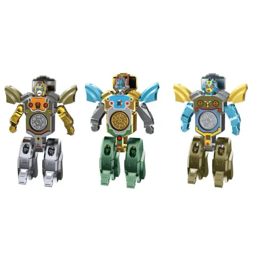 Pack of 3 (Gold, Silver, Green)Creative Hand Spinner Toys Antistress Stress Relief Robot Transformation Fidget Spinner Adult Sensory Toys for Kids Gift