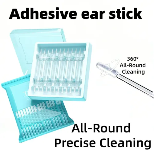 Stickable Sticky Ear Stick Ear Cleanser Soft Silicone Removal Tool for Men, Women and Children