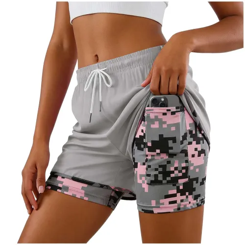 Women's 2-in-1 Quick-Drying Running Shorts