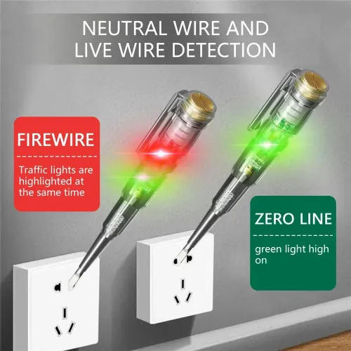 Voltage Detector pen Screw driver electric voltage Tester