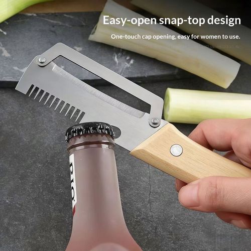3 pcs Multifunctional Stainless Steel Peeler and Bottle Opener, Kitchen Vegetable Fruit Peeling Tool for Potato, Apple, Pumpkin and Sugarcane