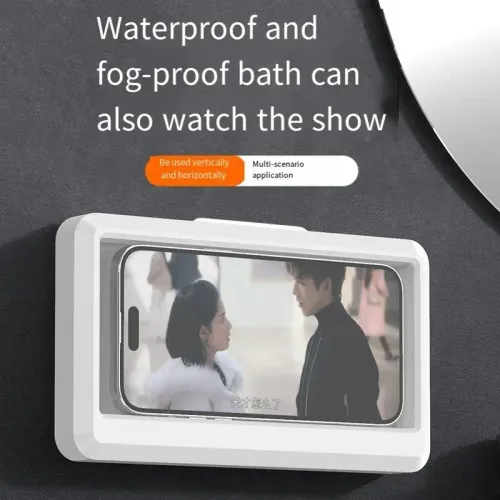 Waterproof Touch Screen Phone Case Stand Box For Shower Bracket Sealing Cellphone Holder New