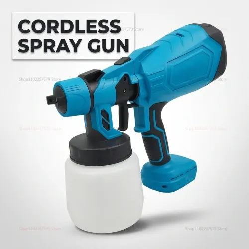 high voltage electric spray gun lithium battery powered special furniture paint high atomization