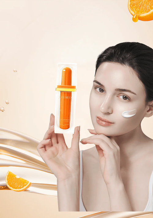 Five-in-one Vitamin C tinted moisturizer: Conceals imperfections, provides sun protection, brightens skin tone, and acts as a makeup base for a natural, non-cakey look.