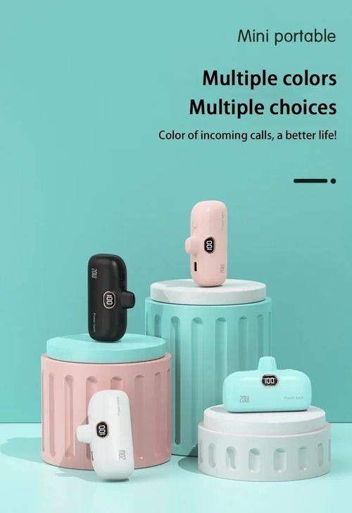Portable Mobile Charger Mini Power Bank Built Cable Fast Charger Battery Capsule Power bank5000mAh