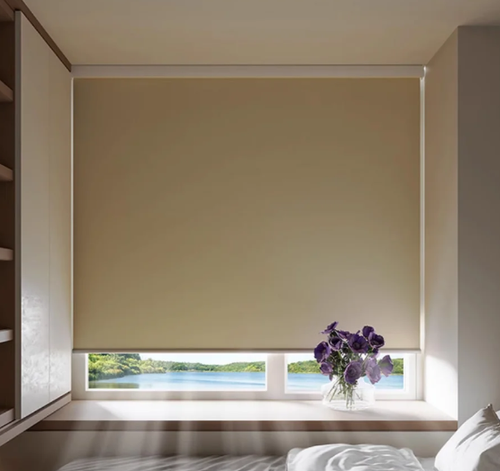 Modern High Quality Solid Color Cordless Roller Blinds Customized Window Shades For Kitchen,Living Room