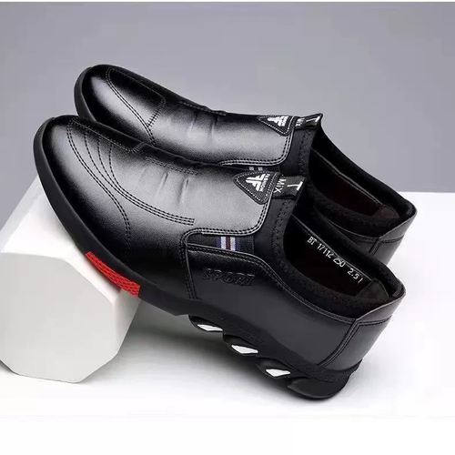 Men's Leather Shoes Business Casual Shoes Soft Soles Non-slip Loafers Moccasins Male Slip on Driving Shoes Breathable Sneakers