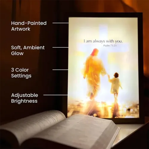 esus Lamp Light Painting Picture Frame Ornament 4D LED Painting Lamp Wall Art Study Living Room Bedroom Luminous Decoration