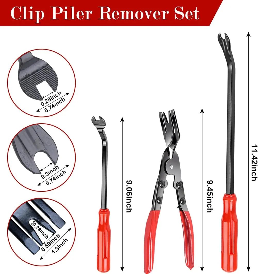 7Pcs Auto Trim Removal Tool Kit Plastic Trim Removal Pry Tool Panel Clip Removal Pliers Trim Removal Tools for Car Body Door