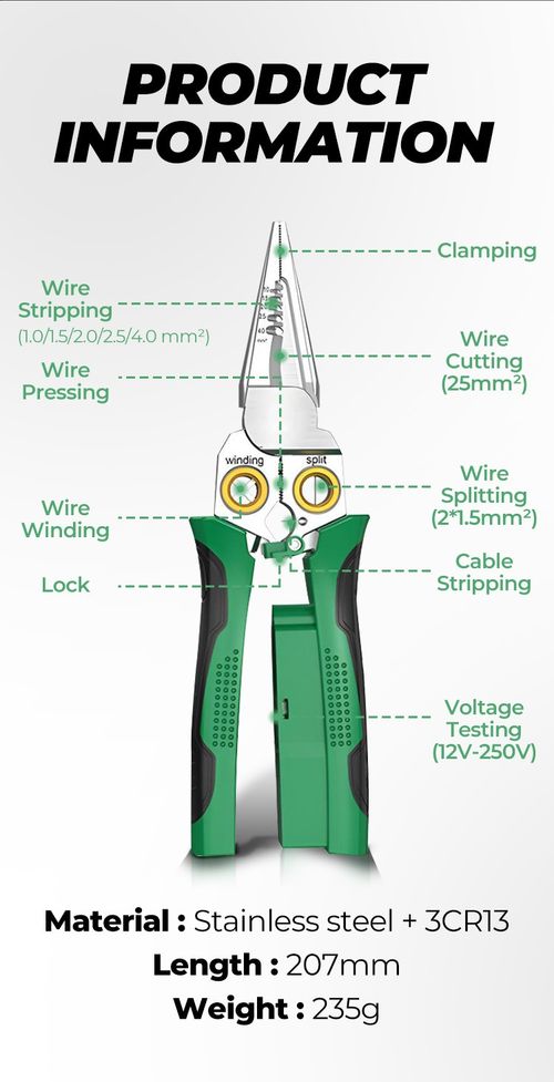🔥8-in-1 Multi-Functional Wire Stripper Scissors With Electrical Test