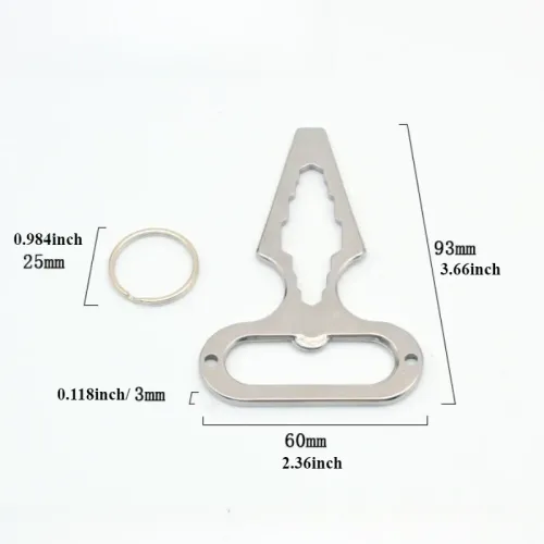 3 Pcs EDC self-defense spike portable bottle opener keychain Outdoor camping supplies stainless steel multifunctional tool