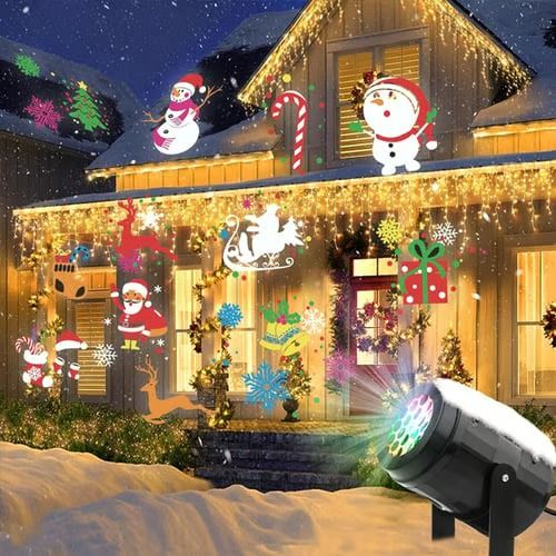 Christmas Projection Pattern Lamp 16 images of Multicolor