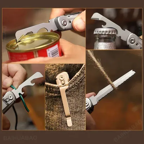 Headline: 🛠️ Heavy Duty 9-in-1 Compact Utility Tool with Precision Scissors & Screwdriver