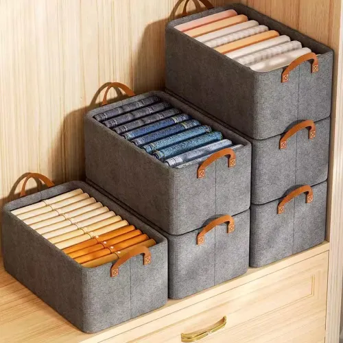 Thicken Clothes Organizer Pants Sweater Storage Cabinets Drawers Organizer Jeans Storage Box Wardrobe Clothes Storage Organizers
