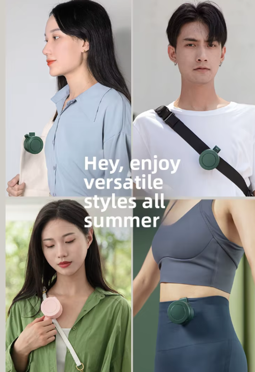 Portable Clip-on Waist Neck Fan, 3 Speed Usb Rechargeable Mini Fan, Hands-free Personal Cooler For Outdoor Travel