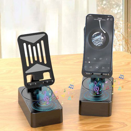3 in 1 Bluetooth 5.3 Speaker With Cell Phone Holder Stand Charging Portable Adjustable Desktop Live Lazy Phone Tablet Bracket