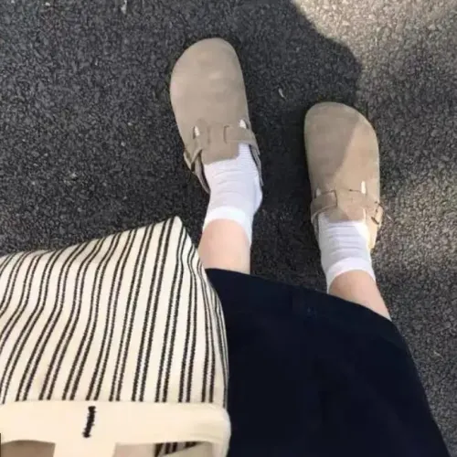 Soft Sole Cork Slides Outdoor Slippers