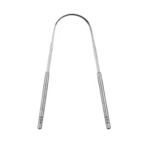 Premium 1pcs 3pcs Metal Tongue Scraper Cleaner for Adults Kids Portable Stainless Steel Tongue Scrapers Brushes for Removing