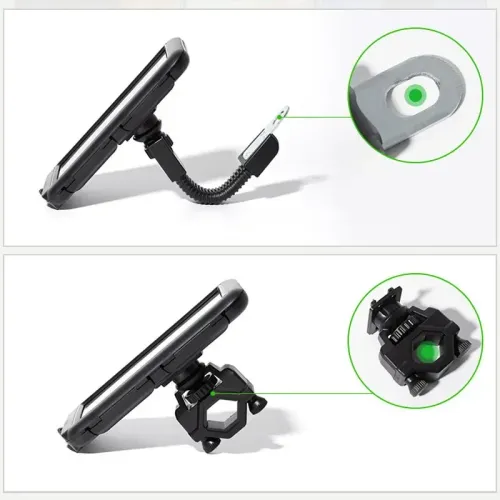 Waterproof Scooter Motorcycle Phone Bag Motorcycle Phone Holder Motorcycle Bicycle Waterproof Case Handlebar Holder Housing