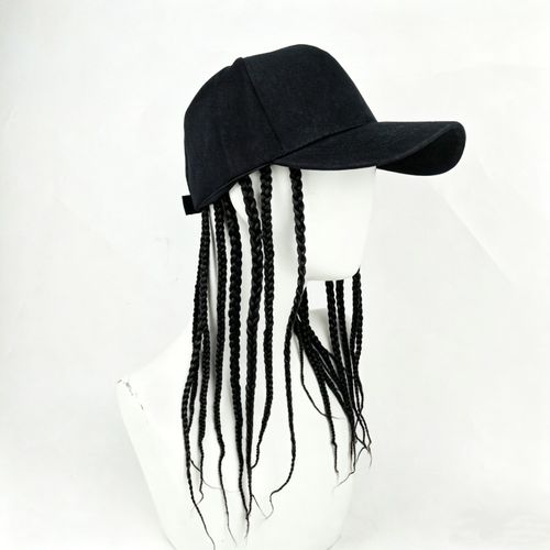 Summer Unisex Lady Men Baseball Cap Hat With Dreadlocks Wig Hip-Hop Punk Dirty Hair Braid Visors Hats