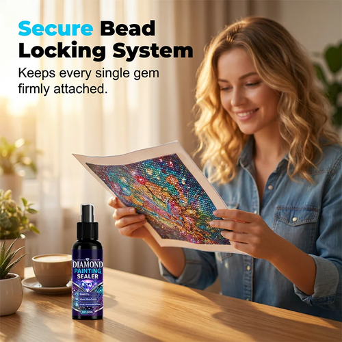💎✨ Diamond art sealer – locks beads, glossy finish, dries fast & lasts 100ML